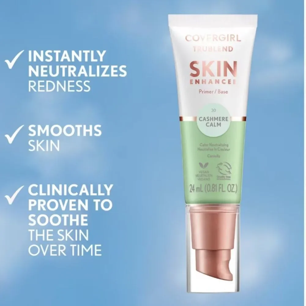 🦋 Cover Girl TruBlend Skin Enhancer Cashmere Calm Primer New FullSz